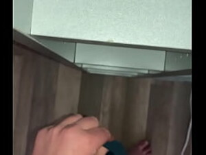 Guy standing cumshot gets a hugh load in his pants