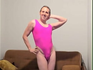 Denver Shoemaker turning on big cocks in a hot pink leotard