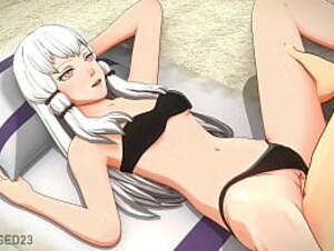 Lysithea having sex on the beach (Fire Emblem)