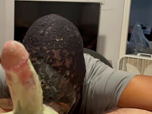 Rimming Throatfuck Black Bitch Pukes Green Ice Cream and Slurps It Up