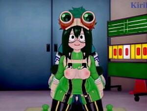 Tsuyu Asui and Mt. Lady and Izuku Midoriya intense sex. - My Hero Academia Hentai