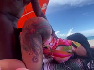 two big ass babes dicked down outdoors