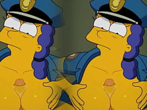 Marge Simpson Infiel Puta compilacion VR Hentai