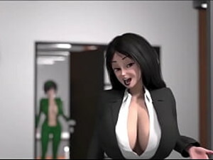 Caught Having Sex At The Office - Futanari Uncensored