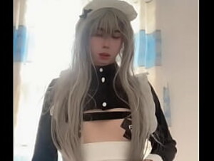 Asian sissy maid