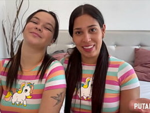 PutaLocura - Dos bellezas colombianas Melisa Tetona y Natalie se tragan toda la lefa de Torbe