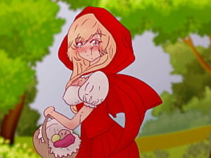 Little Red Riding Hood scolded a pervert who fucked a tree and let him know a woman&#039_s body !Hentai Cartoon Parody !