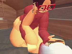 making a femboy cum 3 times in recroom