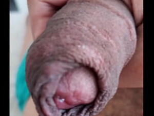 Displaying my uncircumcised cock, extreme closeup. July 18, 2024.