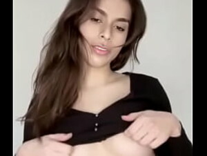 Showing off boobs