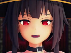 Megumin (Konosuba) Helltaker Strip Dance MMD