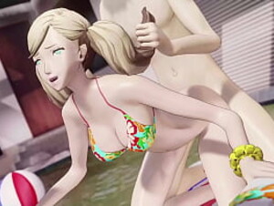 Ann Takamaki Pool Fucking