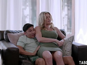 MILF stepmom Cory Chase and stepson always teasing each other