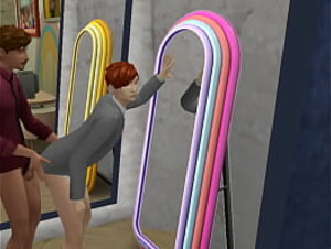 Store attendant takes teen to a fitting room and fucks him nicely