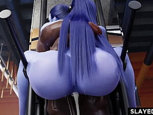 Entrenamiento con Widowmaker [Overwatch Hentai 3D]