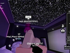 fucking a pink haired girl on a condo on roblox