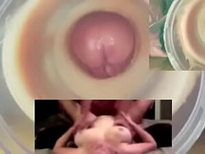 Split Screen Cum Compilation #2 - My Tribute To My Busty Natural Asian Wife&rsquo_s DDs. She is AsianSexyWife