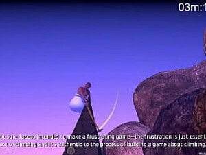 Getting over it 2 fui ruim porque o mouse ainda ta bugado