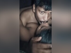 Indian Wife Big Boobs Kissing Ass