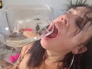 TOTAL FUCKED UP PISSING ANAL-HILIATION of Adeline Lafouine, DAP with fuck machine, piss in mouth, rough face fucking [PART 2] - PissVids