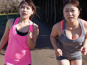 Yuka Asami, Rika Mochida Leg-Stretching, Tit-Shaking Sparring at the Gym 1 - SexLikeReal