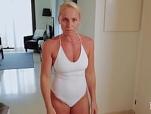 Your HOT MILF NEIGHBOR FUCKS your virgin hard cock!